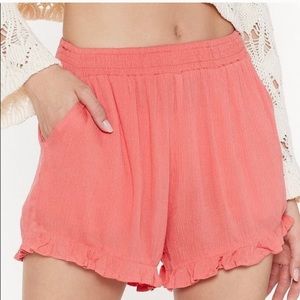 Nasty Gal Frill Hem Shorts